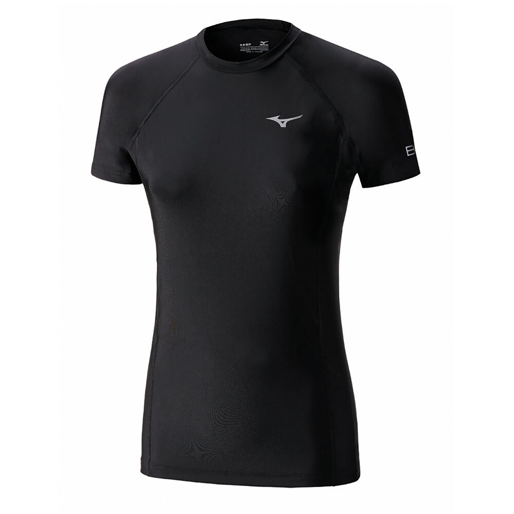 Camiseta Mizuno Bio Gear SS - Homem - Pretas - JBASO8170